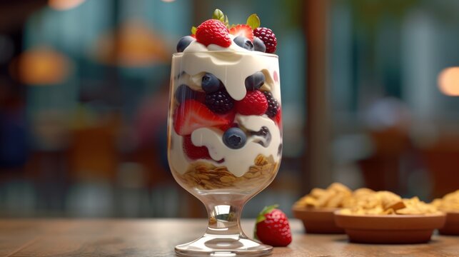 ice cream dessert HD 8K wallpaper Stock Photographic Image