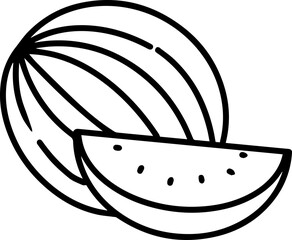 Fruit outline cartoon coloring