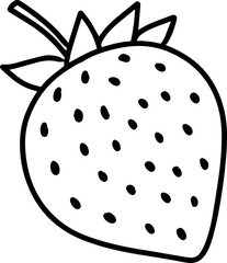 Fruit outline cartoon coloring