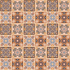 Geometrical pattern for floor and wall. Vintage decorative style for modern floor and walls tiles.