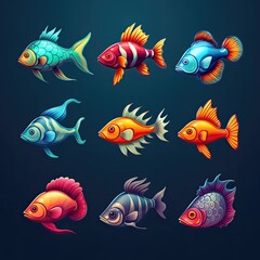 Fototapeta premium water fish aquarium ai generated