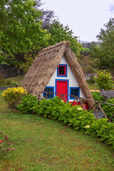Fototapeta na wymiar Typical Santana house in bright colors