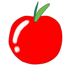 red apple illustration