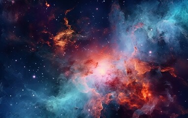 Fototapeta na wymiar Vast Nebula in space