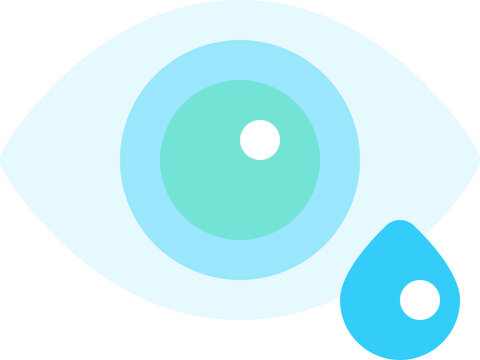 eye tears flat icon
