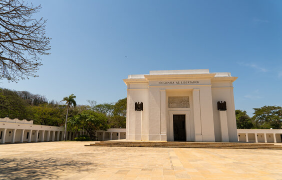 Memorial Altar de la patria to sim&oacute;n bol&iacute;var in the quinta de san pedro alejandrino bolivarian museum in santa marta colombia