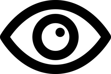 eye black outline icon