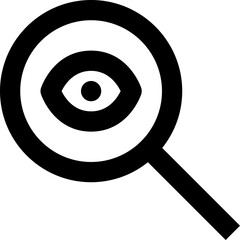 eye scan black outline icon