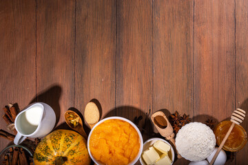 Pumpkin pie ingredients