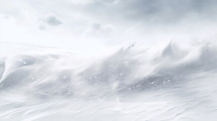 snow background with wind from the north