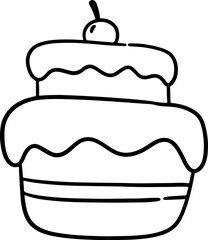 Birthday cake candle desert