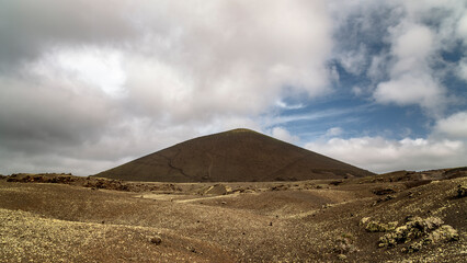 Fototapeta na wymiar Fire Mountains, Timanfaya National Park, Lanzarote, Canary Islands, Spain