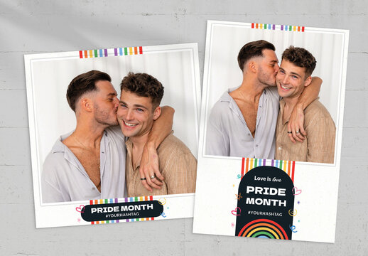Simple LGBT Pride Month Photo Card Layout