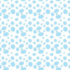 Cosmetic moisturizing liquid drops seamless pattern background. Toner or lotion. Hyaluronic serum. Vector illustration of waterdrops pattern