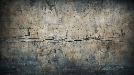 old dirty concrete wall. Generative Ai. 