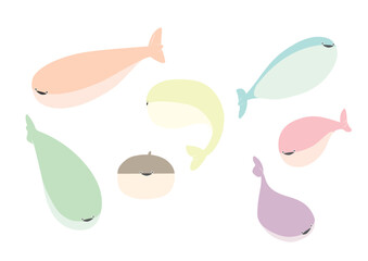 カラフルなサカバンバスピスのベクターイラスト