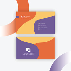 Modern business card design template