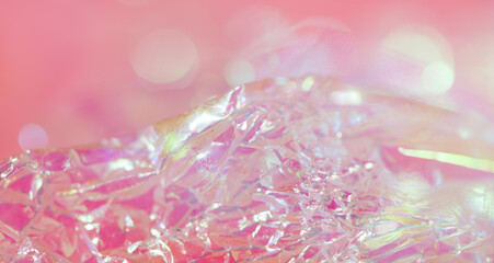 abstract pink crystal prism flare beams. Light flares. vibrant colors of bright light background.