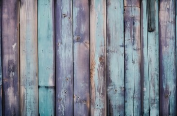 Vertical rustic greenish purple pastel paint on wood plank, painted wood texture for decoration, resource interior design