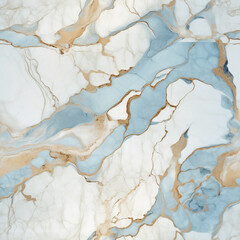 Abstract Natural Curves Intertwine On A Blue And Beige Marble Patterned Background. Brought to life through AI generation.