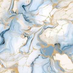 Abstract Natural Curves Intertwine On A Blue And Beige Marble Patterned Background. Brought to life through AI generation.