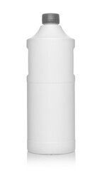 white plastic bottle isolated on a white background
