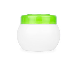 Bottle of Cosmetic Cream on White Background