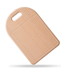 wooden cutting board isolated on white