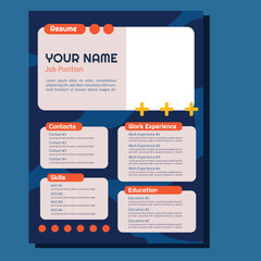 Professional CV resume template design