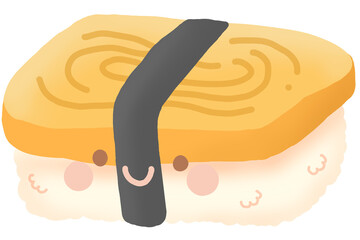 Cute tamagoyaki sushi
