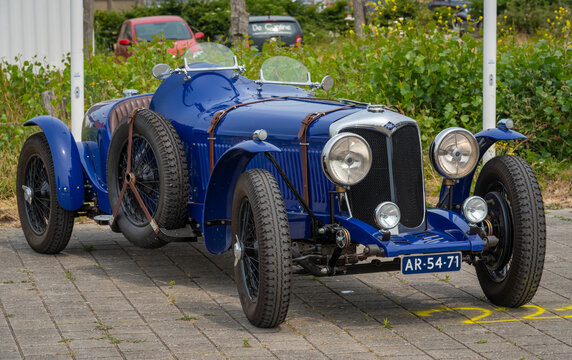 Lelystad, The Netherlands, 18.06.2023, Old timer Riley Adelphi from 1937 at The National Oldtimer Day