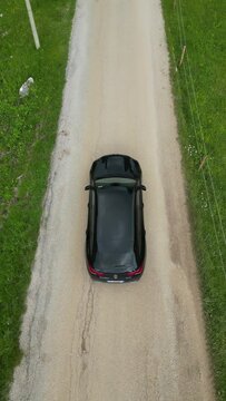 car driving on a mointain road