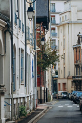 Fototapeta na wymiar Beautiful streets in the city center of Vichy