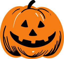 doodles halloween elements ghost ghost pumpkin vector illustration