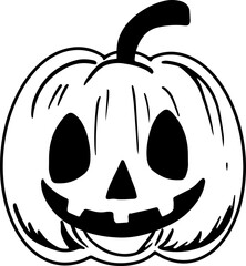 doodles halloween elements ghost ghost pumpkin vector illustration