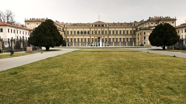 Panoramic view of Villa Reale in Monza