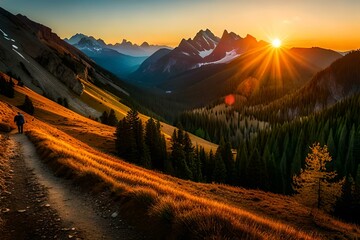 Great Smoky Mountains, autumn sunrise Tennessee
