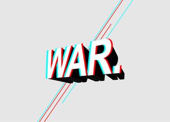 war text, with a minimalist design, stop war, military, army, soldier