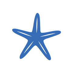 Fototapeta premium simple sea starfish icon graphic isolated on white vector illustration EPS10
