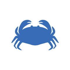 simple sea crab icon graphic isolated on white vector illustration EPS10