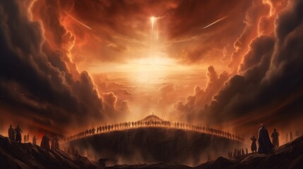 illustration, judgment day, return, of jesus christ new testament, generative ai