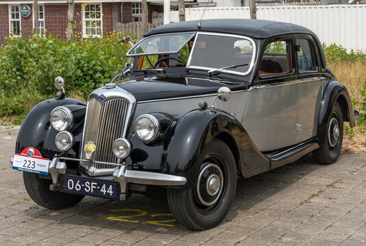 Lelystad, The Netherlands, 18.06.2023, Classic british executive car Riley RMA from 1949 at The National Oldtimer Day