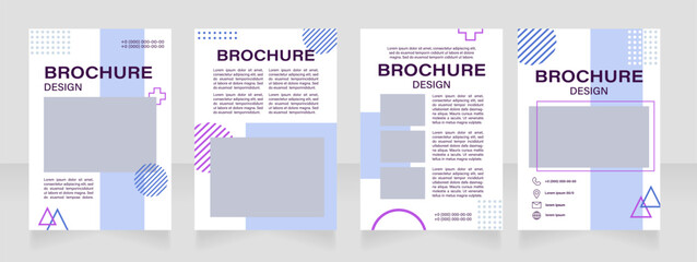 Museum artworks and exhibits exposition blank brochure layout design. Vertical poster template set with empty copy space for text. Premade corporate reports collection. Editable flyer paper pages