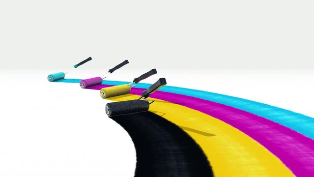 CMYK4色のペイントローラー_1