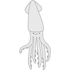 Squid hand draw