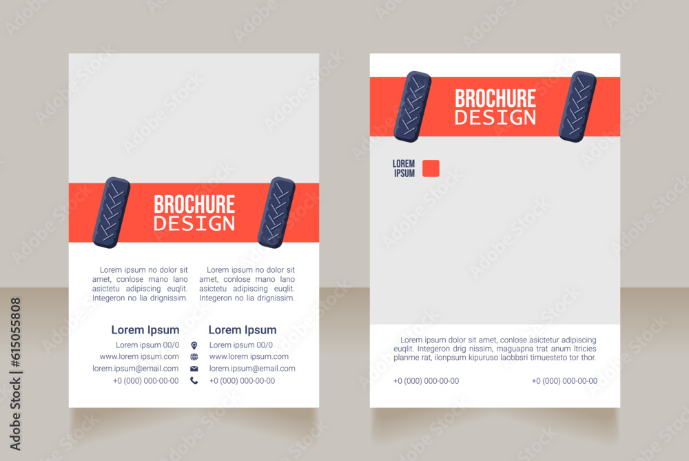 Poster preventive maintenance blank brochure design. template set with copy space for text. premade corpora