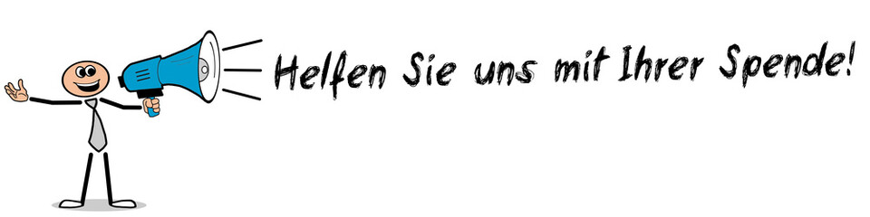Helfen Sie uns mit Ihrer Spende!	