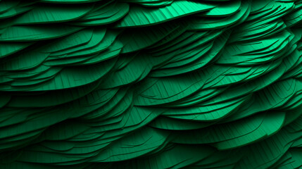 Green monochromatic textured background. Generative AI