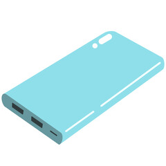 A power bank used for camping and hiking kit clipart illustrations
