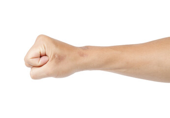 Hand isolated on white background PNG.